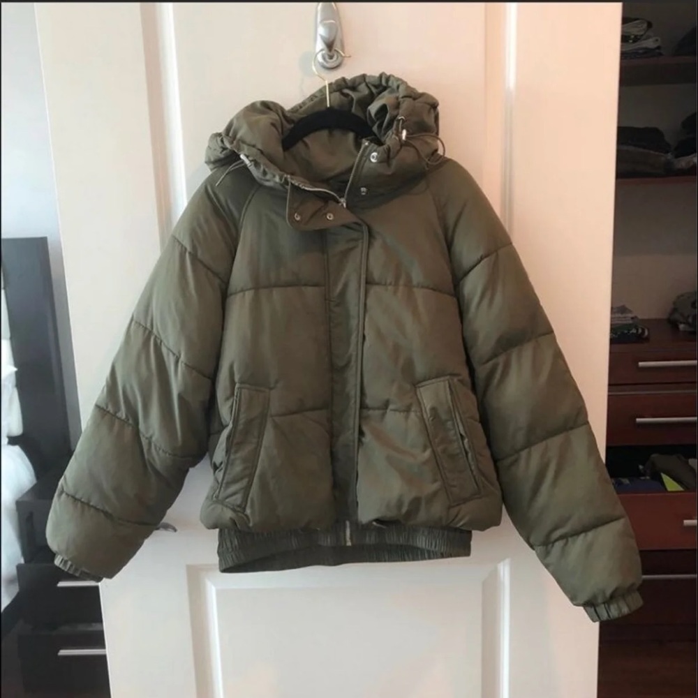 Zara TRF Collection Hooded Puffer Jacket